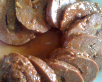 Delicioso rocambole de carne