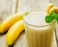 Vitamina de banana com aveia