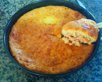 Torta de frango milho e requeijão