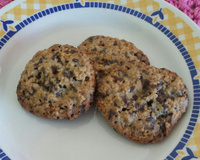 Biscoito de aveia com gotas de chocolate