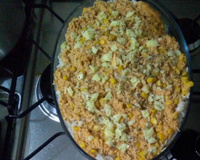 Macarronada de frango com creme de leite