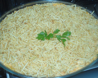 Frango com Catupiri e batata palha da tia Gracia