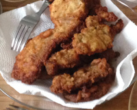 Bife à milanesa rápido e crocante