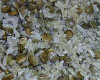 Arroz integral com lentilhas