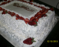 Bolo com pasta americana