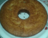 Bolo de farinha de mandioca com banana