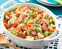 Arroz integral à camponesa