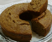 Bolo integral de banana e castanha