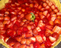 Torta de morango prática