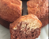 Bolo mesclado de liquidificador