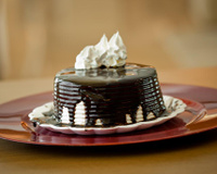 Bolo de chocolate de aniversário