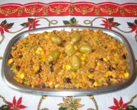 Farofa Natalina de carne moída mista