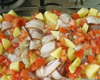 Coxa de frango ao requeijão e bacon