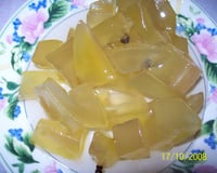 Doce de mamão verde em cubinhos