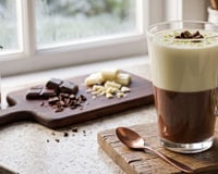 Uma bebida doce e quentinha para esquentar quem acordou no frio: receita de chocolate quente meio a meio em uma caneca só!