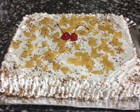 Bolo de Abacaxi com creme