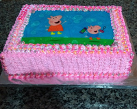 Bolo de aniversário colorido