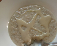 Papa de aveia com leite condensado