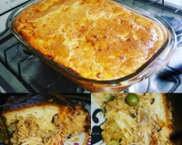 Torta de sobras de chester/frango
