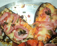 Berinjela recheada do Burcão