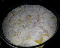 Pavê de abacaxi, coco e doce de leite