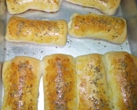 Enroladinho de presunto e mussarela