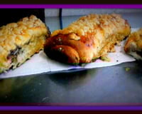 Cuca recheada com chocolate