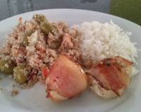 Medalhão de carne (boi, frango ou porco)