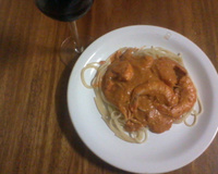 Camarão com requeijão