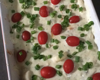 Peixe assado ao molho branco