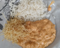 Estrogonofe de camarão