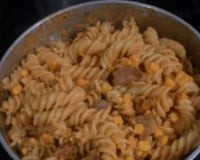 Macarrão com calabresa e requeijão - rapidinha