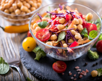 Salada de grão-de-bico