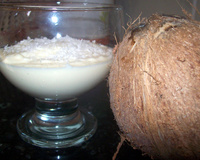 Mousse de coco deliciosa