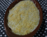 Lasanha de purê de batata e frango