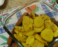 Salada de batata fácil de microondas da Rosi