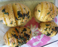 Batatas hasselback