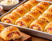 Gastei R$6,00 para fazer uma massa que me rendeu 52 enroladinhos": receita delícia de queijo com presunto para comer ou vende