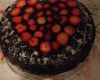 Bolo de iogurte e creme de avelã