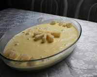 Mousse de abacaxi de baixa caloria
