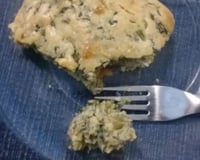 Torta de espinafre de liquidificador