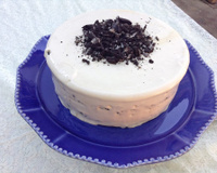 Cheesecake de doce de leite com negresco