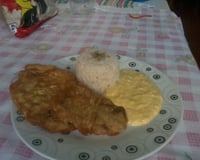 Filé de peixe rápido à milanesa