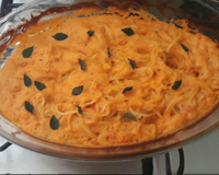 Macarrão com requeijão