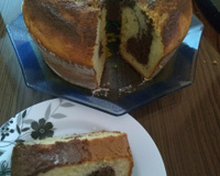 Bolo mesclado de liquidificador