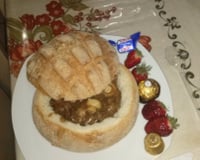 Pão italiano recheado