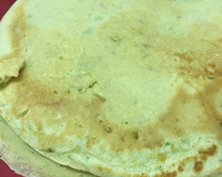 Massa de panqueca de brócolis e queijo