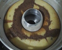 Bolo mesclado de boca de fogão