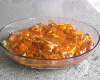 Filé de merluza à parmegiana