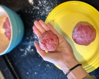 Polpetone recheado com queijo prato